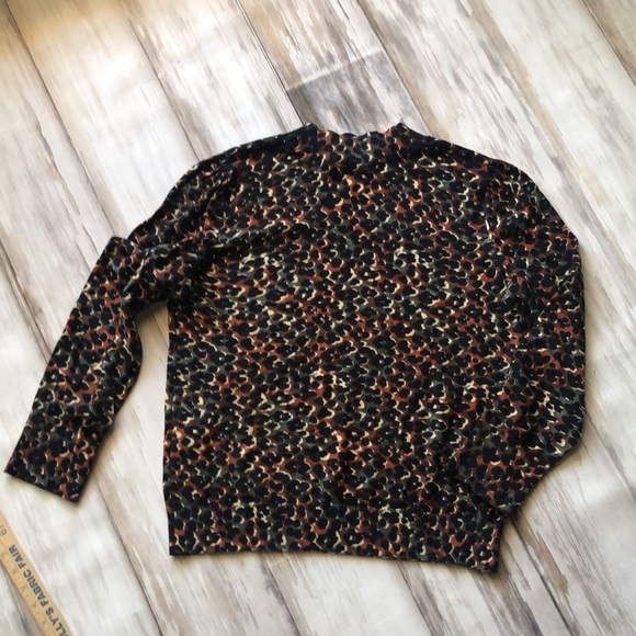 A.P.C. Rue Madame Paris Mock Turtleneck Woman’s Sweater size Medium / Print - Picture 9 of 9